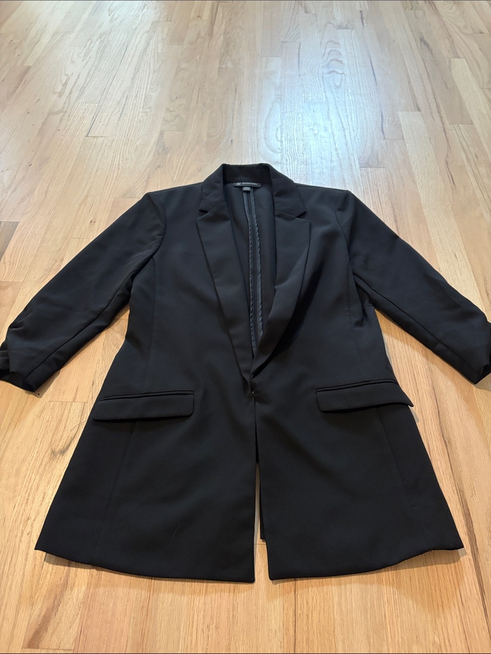 INC International Concepts Black Longline Blazer